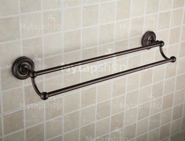Oil Rubbed Bronze 25 Inch Double Towel Bar ORB1007