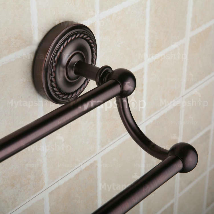 Oil Rubbed Bronze 25 Inch Double Towel Bar ORB1007