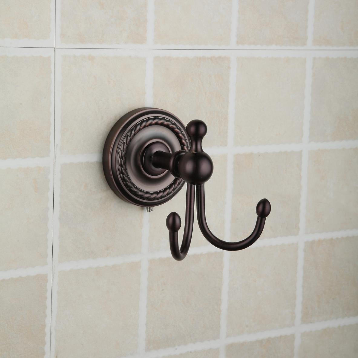 Oil Rubbed Bronze Wall-mounted Robe Hook ORB1008 - Click Image to Close