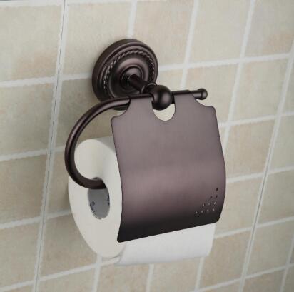 Oil Rubbed Broneze Wall-mounted Toilet Roll Holder ORB1010 - Click Image to Close