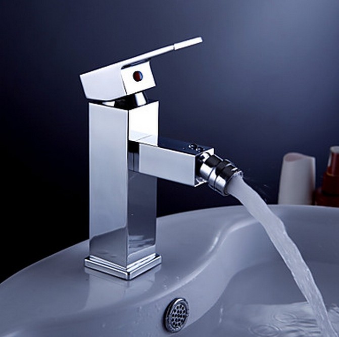 Contemporary Brass Bidet Faucet - Chrome Finish TQ0537