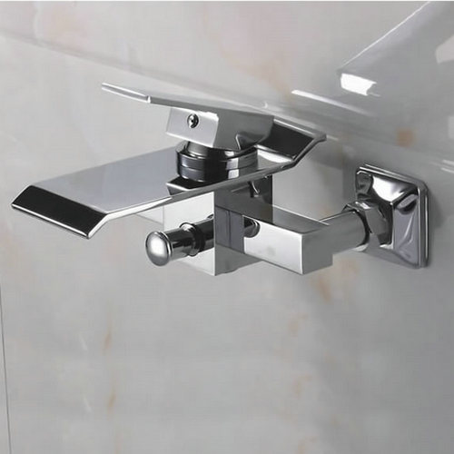 Contemporary Waterfall Brass Bathtub Tap (Wall Mount) TQ3002W