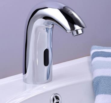 Contemporary Cold Water Automatic Touchless Sensor Sink Tap - T0114 - Click Image to Close