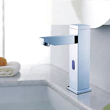 Contemporary Brass Automatic Sensor Bathroom Sink Tap - T0116