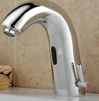 Contemporary Bathroom Sink Tap with Hot and Cold Automatic Sensor - T0119A