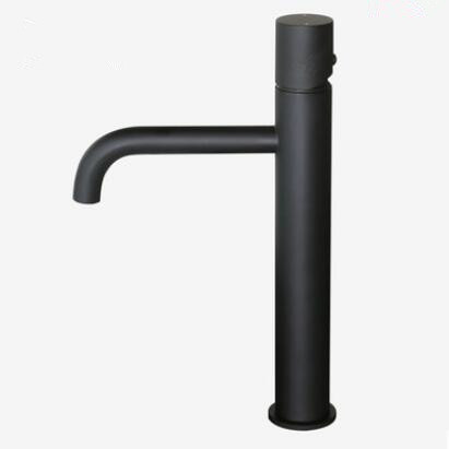 Art Designed Black Blackening Brass Mixer Bathroom Sink Tap T0169BH - Click Image to Close