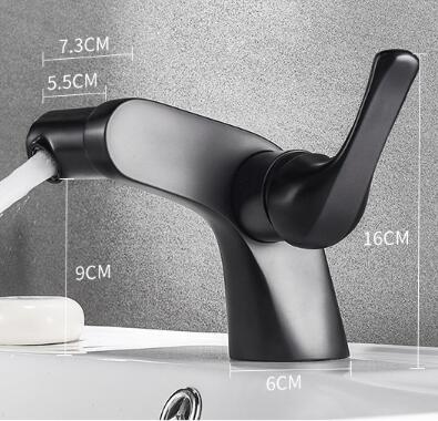 Bathroom Basin Tap 360° Rotatable Black Bronze Brass Bubble Mixer Bathroom Sink Tap T0259B