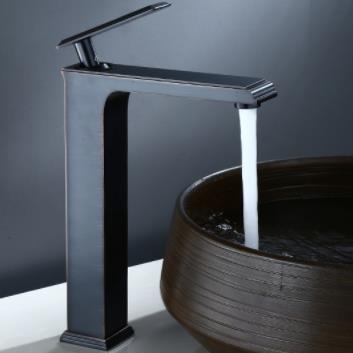 New Designed Antique Black Bronze Brass Bathroom Mixer Sink Tap High Version T0280BH