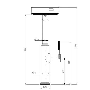 Brass Chrome Finished Waterfall Pull Down Mixer Kitchen Sink Taps T0368C - Click Image to Close