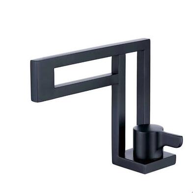 Art Designed Industrial Style Black Bronze Brass Mxier Bathroom Sink Tap T0386B - Click Image to Close