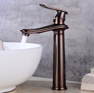 Traditional Style Oil Rubbed Bronze Finish Bathroom Sink Tap T0404OR - Click Image to Close