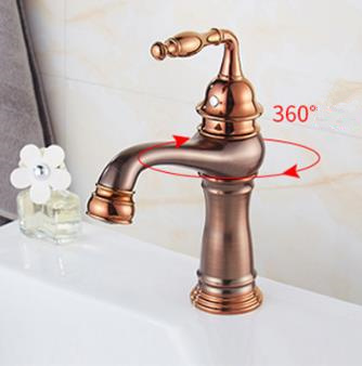 Oil-rubbed Bronze Finish Bathroom Sink Tap T0420B