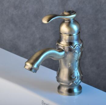 Solid Brass Bathroom Sink Tap - Nickel Brushed Finish T0425N