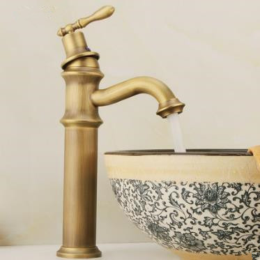 Centerset Antique Brass Bathroom Sink Tap T0449A