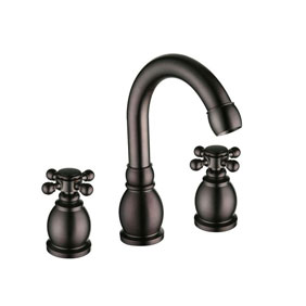 Oil-rubbed Bronze Widespread Antique Bathroom Sink Tap T0459B