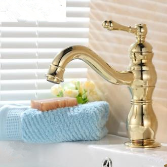 Antique Brass Finish Centerset Bathroom Sink Faucet T0488