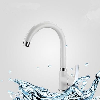 Contemporary Centerset White Painting Kitchen Sink Tap T0553