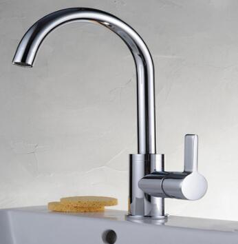 Chrome Finish Solid Brass Kitchen Tap T0717