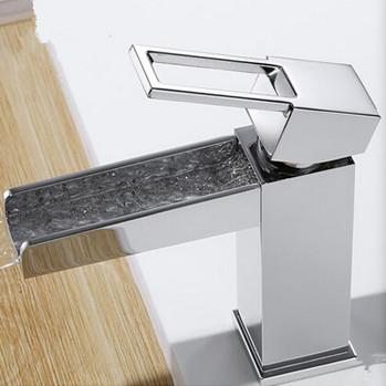 Art and New Design Waterfall Single Handle Mixer Bathroom Tap T1024E - Click Image to Close