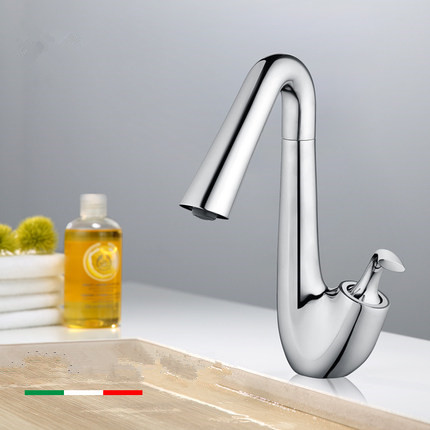 Chrome Centerset Single Handle Bathroom Sink Tap T1765 - Click Image to Close