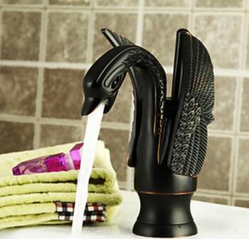 Bionics Design Centerset Bathroom Sink Tap Oil-rubbed (Black) T2012R - Click Image to Close