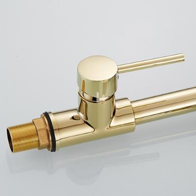 Antique Brass Golden Kitchen Pull Out Mixer Sink Tap T2980G - Click Image to Close