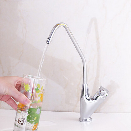 Brass Drinking Water Tap Kitchen Sink Tap Clean Water Tap T415HA - Click Image to Close