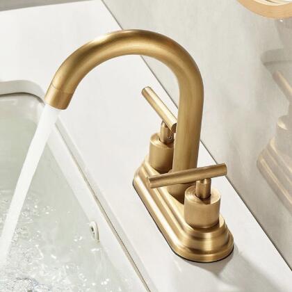 Brass Antique Bathroom Sink Taps 2 Handles Centerset Traditional Basin Tap TA0167