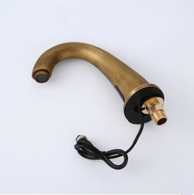 Antique Automatic Taps Brass Hand-free Mixer Water Bathroom Sink Tap TA0180 - Click Image to Close