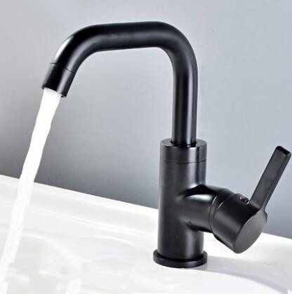 Antique Basin Tap Black Bronze Brass Rotatable Mixer Bathroom Sink Tap TA0188B