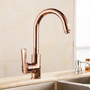 Antique Brass Rose Gold Kitchen Sink Tap TA0218R - Click Image to Close