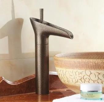 Antique Brass New Designed Bamboo Single Handle High Version Bathroom Mixer Sink Tap TA0248