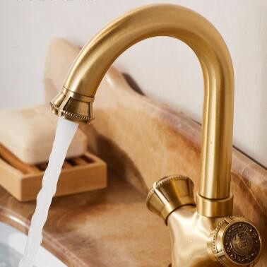 Brass Single Hole Two Handles High Quality Bathroom Mixer Basin Tap TA0268L