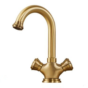 Brass Single Hole Two Handles High Quality Bathroom Mixer Basin Tap TA0268L