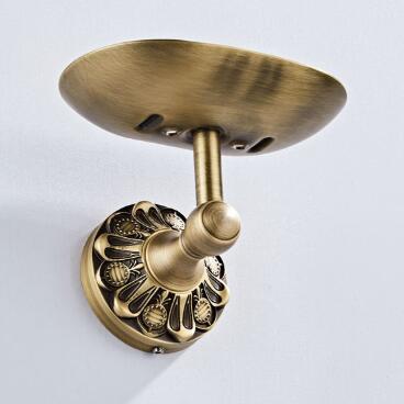 Antique Brass Carved Cover Soap Holder Bathroom Accessory TA048 - Click Image to Close