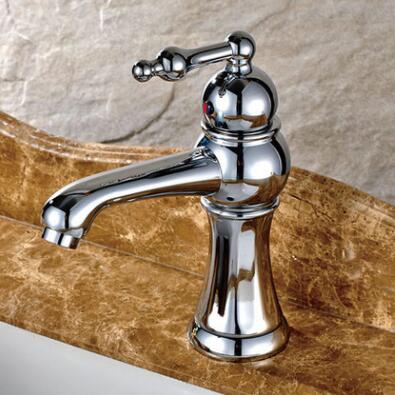 New Bright Sliver Finish Brass Bathroom Sink Tap TA1078 - Click Image to Close