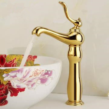 Antique Brass Ti-PVD Bathroom Sink Tap Mixer Tap TA2580 - Click Image to Close