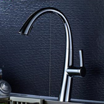 Chrome Rotatable Single Handle Pull Out Kitchen Sink Tap TA283C - Click Image to Close