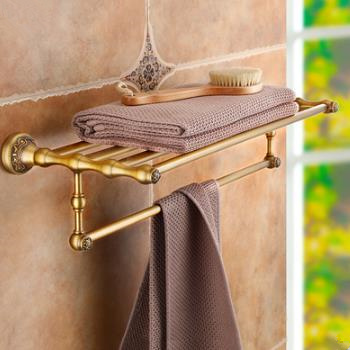 Antique Brass Towel Rack Hot Sale New Bathroom Towel Bar TA322B - Click Image to Close