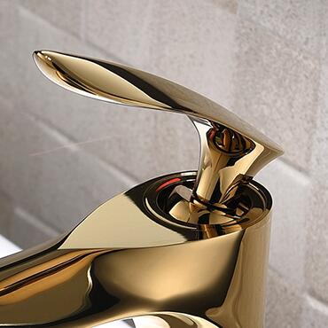 Antique Basin Taps Bathroom Brass Golden Mixer Sink Tap TA3980