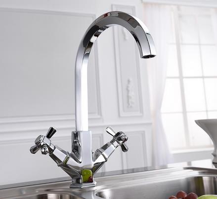 European Style Brass Chrome Kitchen Sink Tap Mixer Water Tap TA640C