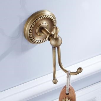 Antique Brass Brushed Bathroom Accessories Bathroom Robe Hook TAB0320 - Click Image to Close