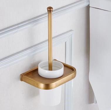 Antique Brass Bathroom Accessory Toilet Brush Holder TAB0620 - Click Image to Close