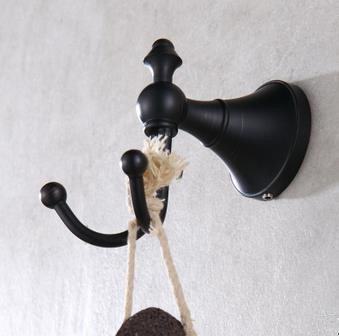 Black Bronze Brass Brushed Bathroom Accessories Bathroom Robe Hook TAB0790