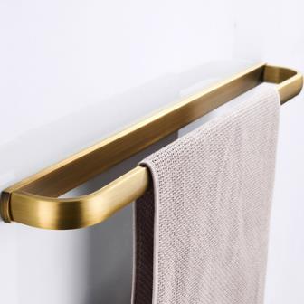 Antique Brass Wall-mounted Single Towel Bar TAB1005 - Click Image to Close