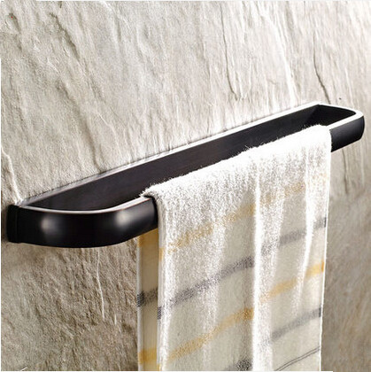 Antique Brass Black Bronze Bathroom Accessory Towel Single Bar TAB1288 - Click Image to Close