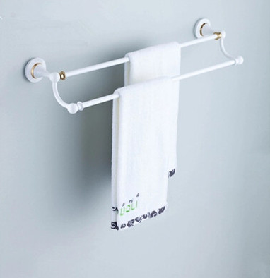 Brass Roasted white Porcelain Style Bathroom Accessory Towel Bar TAB1773 - Click Image to Close