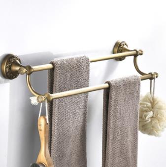 Double Antique Brass Towel Bar TAB6102