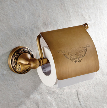 Antique Brass Finish Wall Mounted Toilet Roll Holder TAB6110