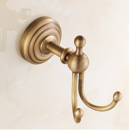 Brass Finish Antique Wall Mounted Robe Hook TAB6400 - Click Image to Close